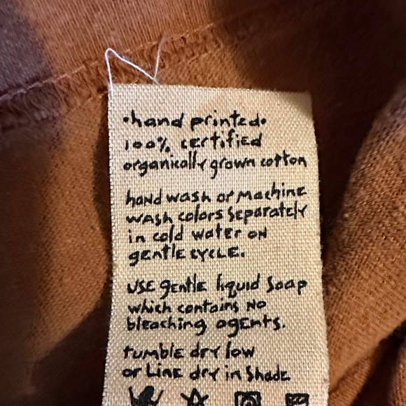 Blue Fish Brown and Black Artistic Patch Shirt or Dress - Picture 8 of 10